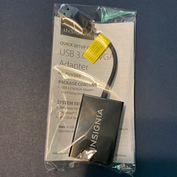 Insignia - USB to VGA Adapter - Black - Picture 2 of 3